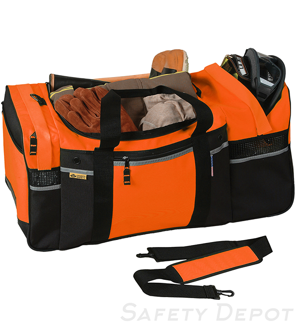 Large Orange Turnout Gear Bag